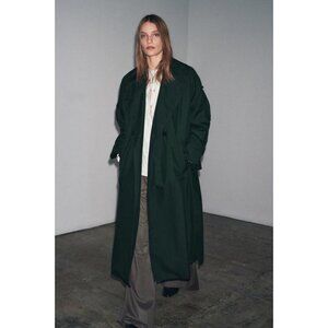 ZARA OVERSIDE WATER REPELLENT TRENCH COAT ZW COLLECTION